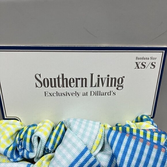 NEW Southern Living Women's Scrunchie & Pet Reversible Bandana Set - Picture 2 of 11